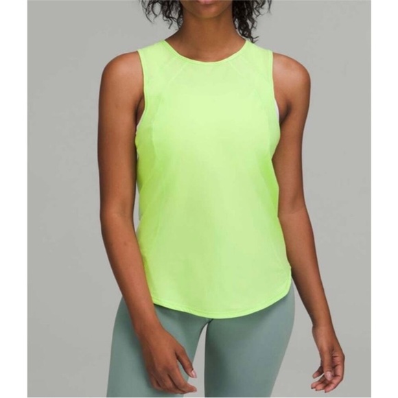 Lululemon High Neck Split Hem Run Tank - Picture 1 of 10